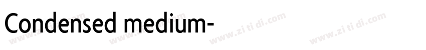 Condensed medium字体转换